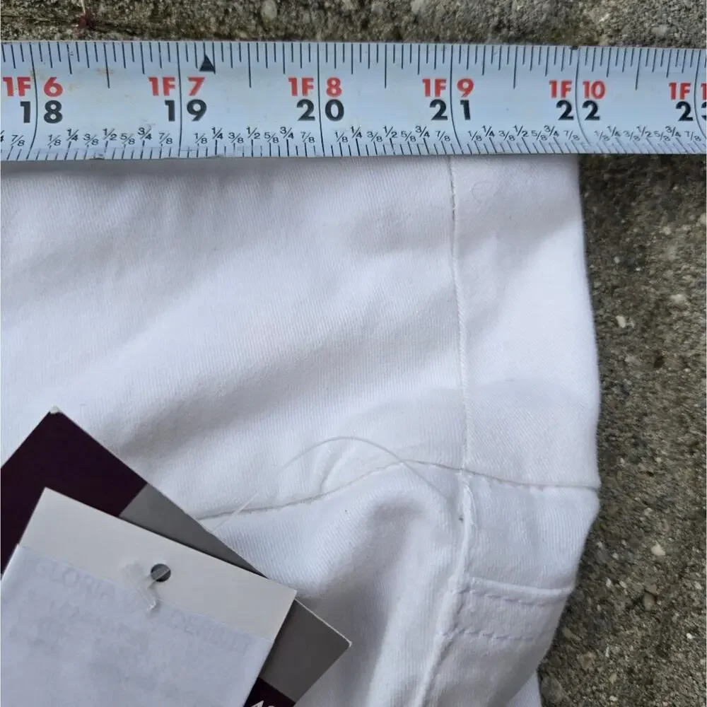 Gloria Vanderbilt‎ Amanda Bermuda Stretchy Shorts plus size 20W In White